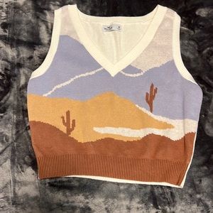 Hollister crop sweater tank